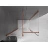 Mexen Velar плъзгаща се душ кабина 120 x 110 cm, скреж, розово злато - 871-120-110-31-60