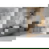 Mexen Rio душ кабина полукръгла 80 x 80 cm, ивици, хром - 863-080-080-01-20