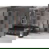Mexen Velar плъзгаща се душ кабина 110 x 110 см, матирано, розово злато - 871-110-110-31-60
