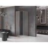 Mexen Velar плъзгаща душ кабина 120 x 120 см, мат, розово злато - 871-120-120-31-60