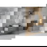 Мексен Рио душ кабина полукръгла 90 x 90 см, райета, хром - 863-090-090-01-20