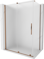 Mexen Velar плъзгаща се душ кабина 150 x 75 см, матирана, розово злато - 871-150-075-31-60