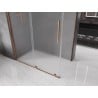 Mexen Velar плъзгаща се душ кабина 140 x 85 cm, матирано стъкло, розово злато - 871-140-085-31-60