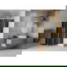 Mexen Rio душ кабина полукръгла 80 x 80 см, графит, хром - 863-080-080-01-40