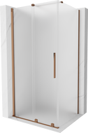 Mexen Velar плъзгаща се кабина за душ 130 x 90 см, мат, розово злато - 871-130-090-31-60