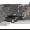 Mexen Velar плъзгаща се душ кабина 100 x 80 см, матирано стъкло, четкована мед - 871-100-080-31-65