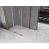 Mexen Velar плъзгаща се душ кабина 110 x 70 см, матиран, четкана мед - 871-110-070-31-65