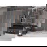 Mexen Velar плъзгаща се душ кабина 150 x 75 см, Frost, четкана мед - 871-150-075-31-65