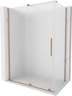 Mexen Velar плъзгаща се душ кабина 150 x 85 cm, матирано, четкана мед - 871-150-085-31-65