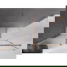 Mexen Velar плъзгаща се душ кабина 150 x 80 см, матирано стъкло, четкана мед - 871-150-080-31-65