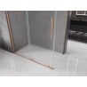 Mexen Velar плъзгаща се душ кабина 160 x 85 cm, матирано стъкло, четкана мед - 871-160-085-31-65