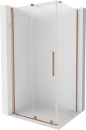 Mexen Velar плъзгаща душ кабина 150 x 100 cm, ледена, четкана мед - 871-150-100-31-65