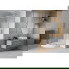Mexen Rio душ кабина полукръгла 90 x 90 см, прозрачна, хром + подстилка Rio, бяла - 863-090-090-01-00-4710