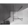 Mexen Velar плъзгаща се душ кабина 110 x 90 см, матирано стъкло, четка Gun Gray - 871-110-090-31-66