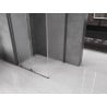Mexen Velar плъзгаща се душ кабина 120 x 90 cm, матово стъкло, четка gun gray - 871-120-090-31-66