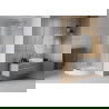 Mexen Rio душ кабина полуокръгла 80 x 80 см, матово стъкло, хром + поддон Рио, бял - 863-080-080-01-30-4710