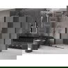 Mexen Velar плъзгаща се душ кабина 90 x 70 см, матирано стъкло, черна - 871-090-070-31-70