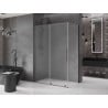 Mexen Velar плъзгаща душ кабина 130 x 75 cm, замръзнал, матиран сив дърво - 871-130-075-31-66