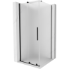 Mexen Velar плъзгаща се душ кабина 90 x 90 см, матова, черна - 871-090-090-31-70
