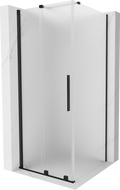 Mexen Velar плъзгаща се душ кабина 100 x 100 см, мат, черна - 871-100-100-31-70