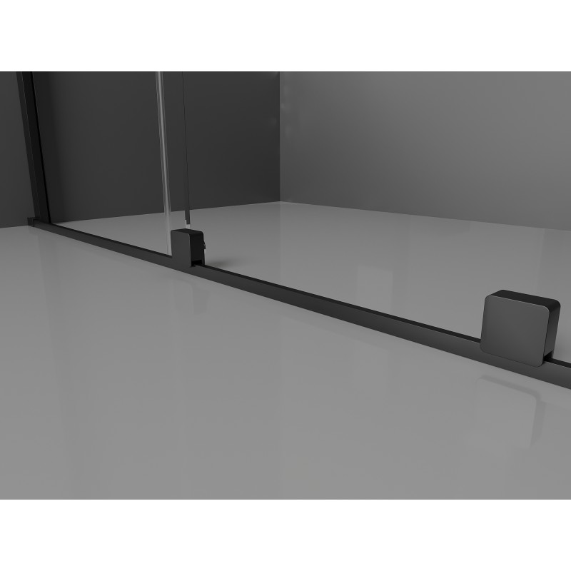 Mexen Velar плъзгаща се душ кабина 100 x 110 см, матирана, черна - 871-100-110-31-70