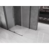 Mexen Velar плъзгаща се душ кабина 130 x 90 см, матирано, четка с цвят на