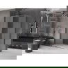 Mexen Velar плъзгаща се душ кабина 150 x 100 см, матово стъкло, четка сив пистолет - 871-150-100-31-66