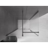 Mexen Velar плъзгаща се душ кабина 130 x 90 см, матирано, четка с цвят на