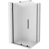 Mexen Velar душ кабина плъзгаща се 110 x 70 см, матирано, черно - 871-110-070-31-70