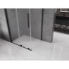 Mexen Velar плъзгаща се душ кабина 110 x 75 см, матова, черна - 871-110-075-31-70