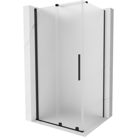 Mexen Velar плъзгаща се душ кабина 120 x 100 см, матирано, черно - 871-120-100-31-70