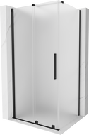 Mexen Velar плъзгаща се душ кабина 130 x 80 см, скреж, черна - 871-130-080-31-70