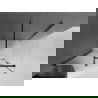 Mexen Velar плъзгаща се душ кабина 130 x 85 см, матова, черна - 871-130-085-31-70