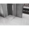 Mexen Velar Duo плъзгаща се душ кабина 80 x 80 см, матирано, хром - 871-080-080-32-01