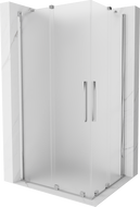Mexen Velar Duo плъзгаща се душ кабина 90 x 80 см, матирано, хром - 871-090-080-32-01