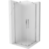 Mexen Velar Duo плъзгаща се душ кабина 100 x 100 см, матирано стъкло, хром - 871-100-100-32-01