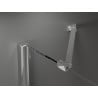 Mexen Velar Duo плъзгаща се душ кабина 80 x 80 см, матирано, хром - 871-080-080-32-01
