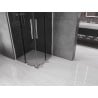 Mexen Velar Duo плъзгаща се душ кабина 80 x 80 см, графит, хром - 871-080-080-42-01