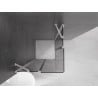 Mexen Velar Duo плъзгаща се душ кабина 80 x 80 см, графит, хром - 871-080-080-42-01