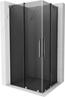 Mexen Velar Duo плъзгаща се душ кабина 100 x 90 см, графит, хром - 871-100-090-42-01
