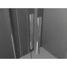 Mexen Velar Duo плъзгаща се душ кабина 80 x 80 см, графит, хром - 871-080-080-42-01
