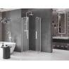 Mexen Velar Duo плъзгаща се душ кабина 80 x 80 см, матирано, бяло - 871-080-080-32-20