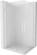 Mexen Velar Duo плъзгаща душ кабина 90 x 80 см, матирано стъкло, бяло - 871-090-080-32-20