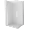 Mexen Velar Duo плъзгаща се душ кабина 100 x 90 cm, матирано стъкло, бяла - 871-100-090-32-20