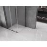 Mexen Velar плъзгаща се душ кабина 90 x 90 см, матирано стъкло, gun metal - 871-090-090-31-95