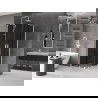 Mexen Velar Duo плъзгаща се душ кабина 80 x 80 cm, графит, бяла - 871-080-080-42-20