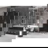 Mexen Velar Duo плъзгаща се душ кабина 100 x 90 cm, графит, бяла - 871-100-090-42-20