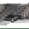 Mexen Velar плъзгаща се душ кабина 100 x 100 см, матирано стъкло, цвят gun metal - 871-100-100-31-95