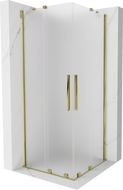 Mexen Velar Duo плъзгаема душ кабина 90 x 90 см, матирана, златна - 871-090-090-32-50