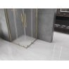 Mexen Velar Duo плъзгаща се душ кабина 100 x 100 см, матирано, злато - 871-100-100-32-50